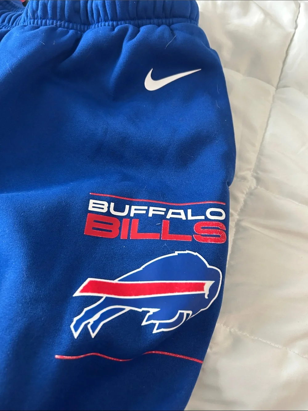 Nike Kids Blue Fleece Joggers with Team Logo